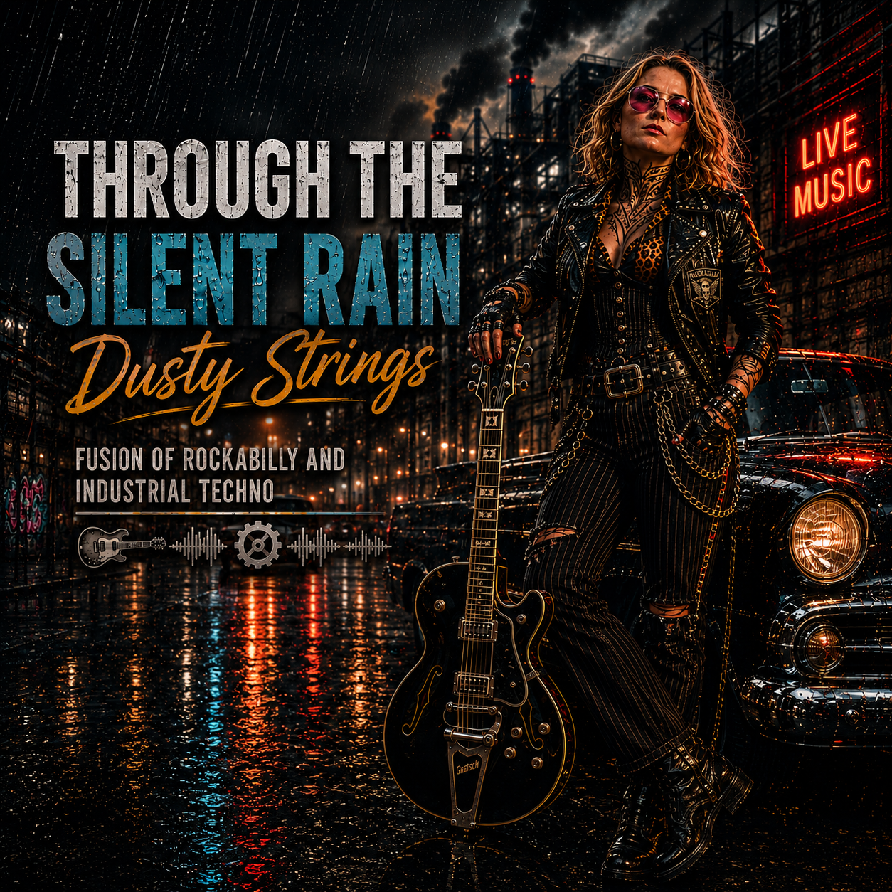 Through The Silent Rain — Dusty Strings | Fusion of Rockabilly & Industrial Techno
