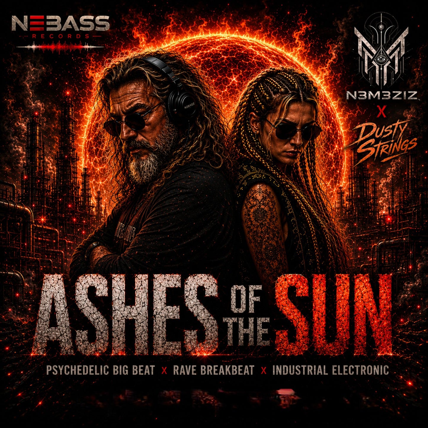 ASHES OF THE SUN 🔥 DJ N3M3ZIZ & Dusty Strings | Psychedelic Big Beat × Rave × Industrial Electronic