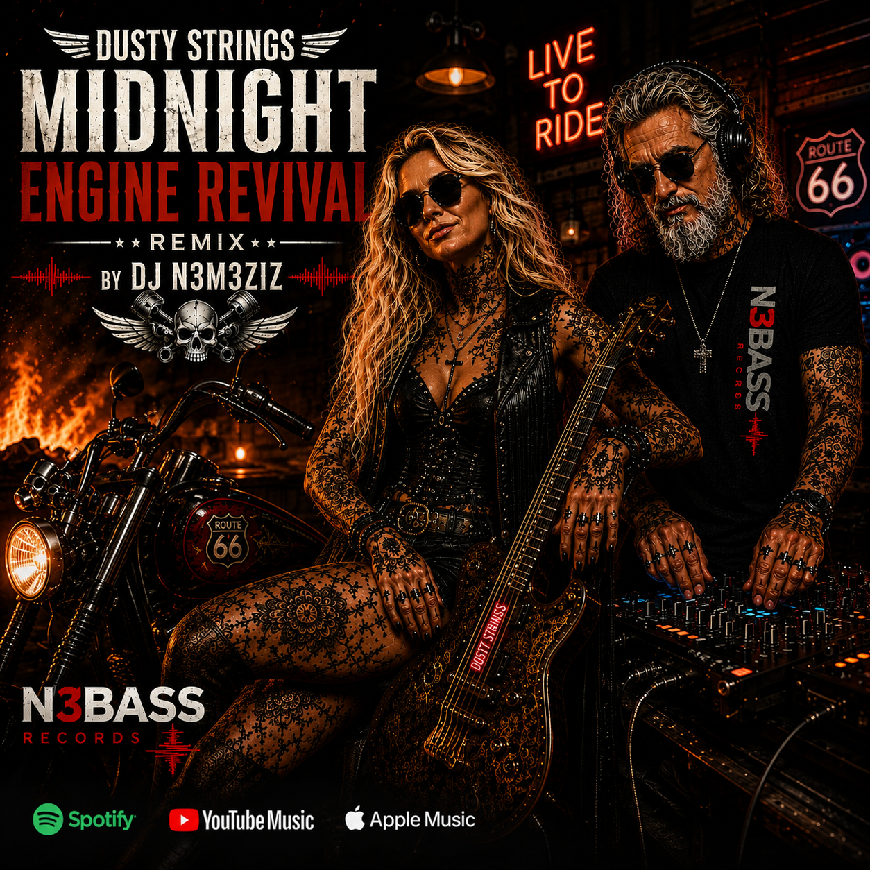 Midnight Engine Revival (Dusty Strings) Remix 🔥 by DJ N3M3ZIZ | Industrial Techno | Big Beat