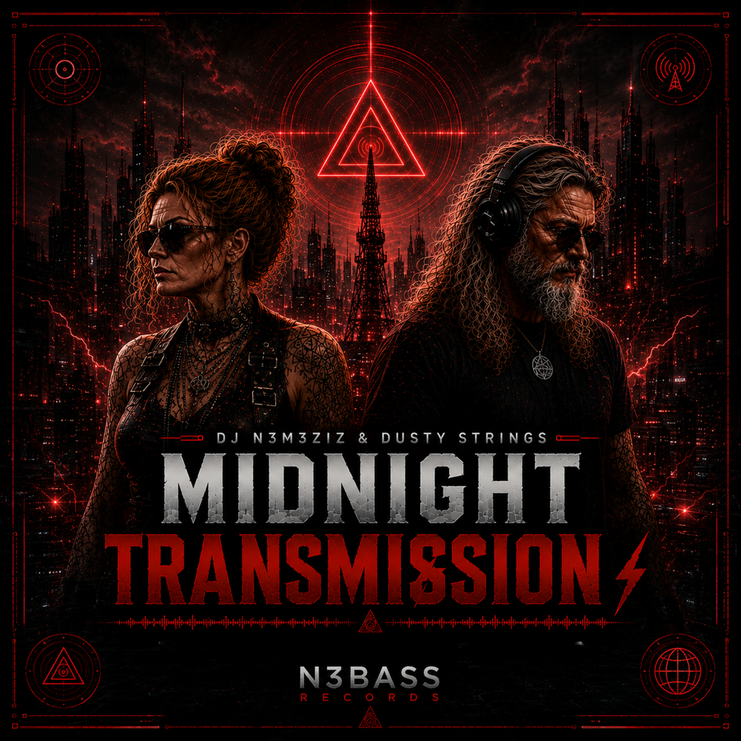 MIDNIGHT TRANSMISSION ⚡ DJ N3M3ZIZ & Dusty Strings | Melodic Techno House