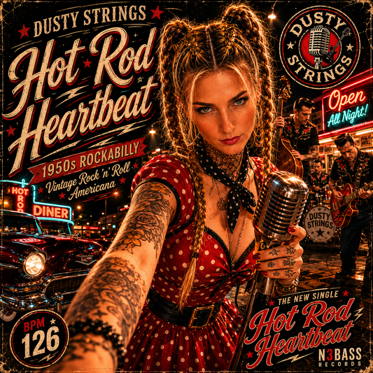 Hot Rod Heartbeat 🔥 Dusty Strings | 1950s Rockabilly | Vintage Rock 'n' Roll