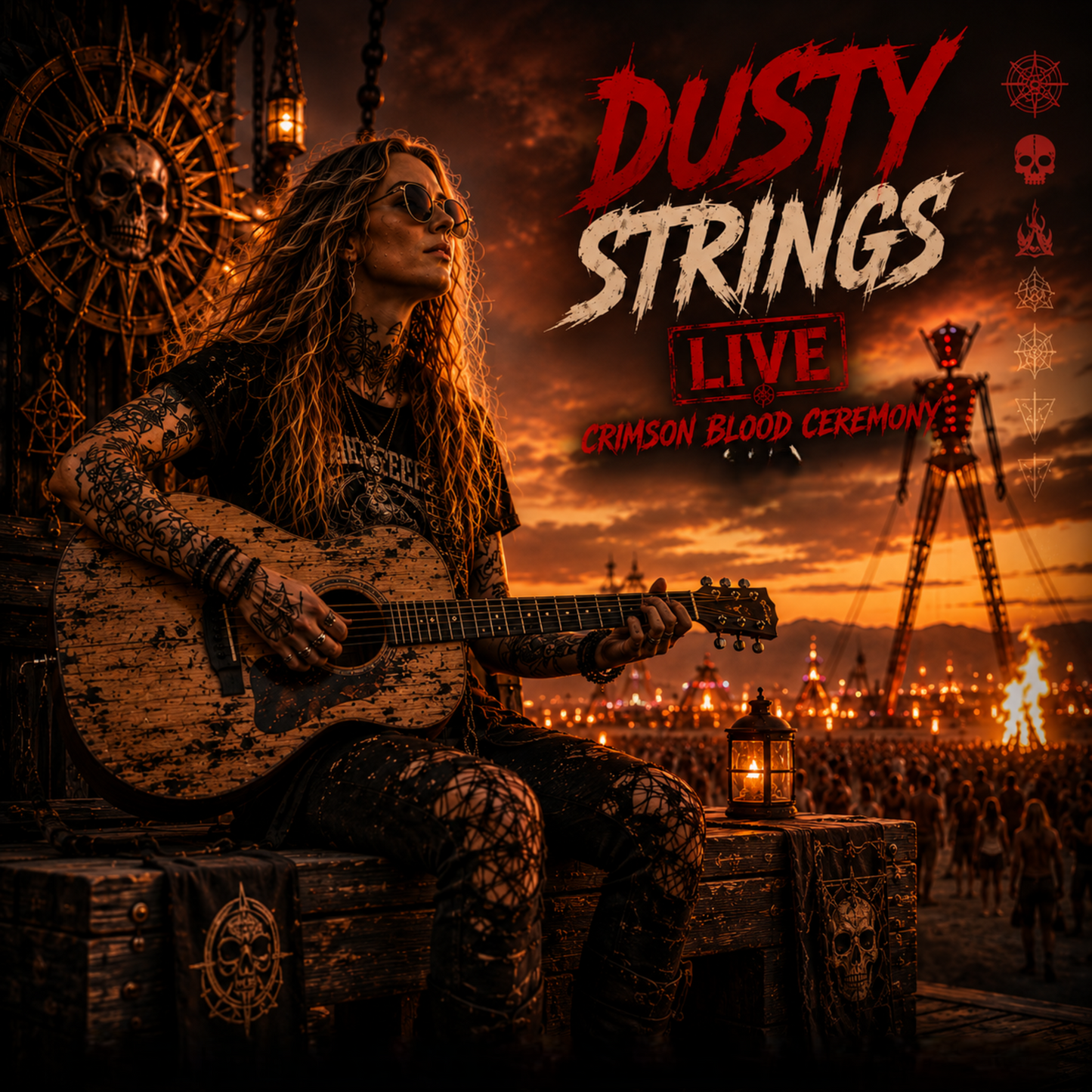 Crimson Blood Ceremony (LIVE) — Dusty Strings | Raw Guitar Ritual