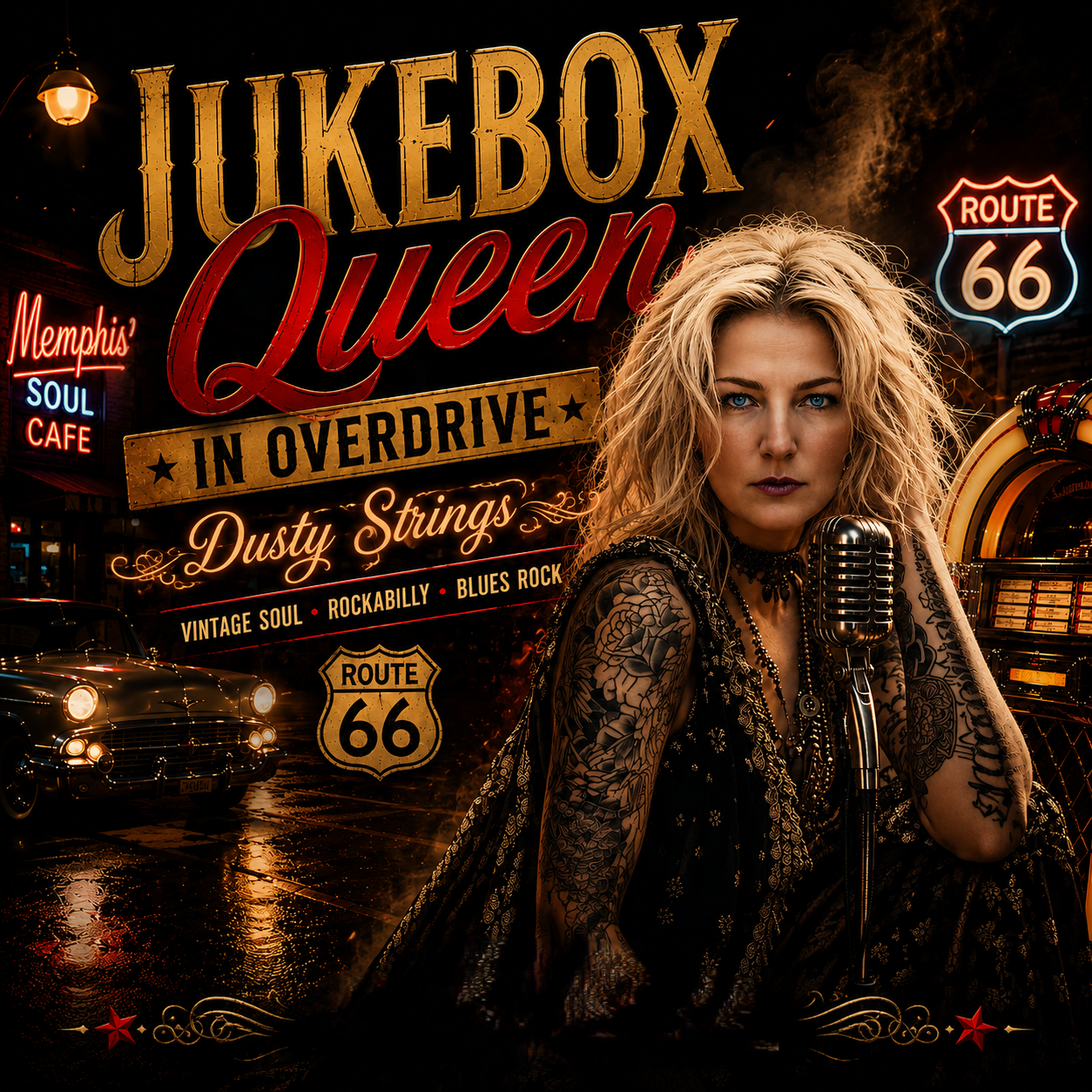 Jukebox Queen In Overdrive — Dusty Strings | Vintage Soul Rockabilly Blues Rock