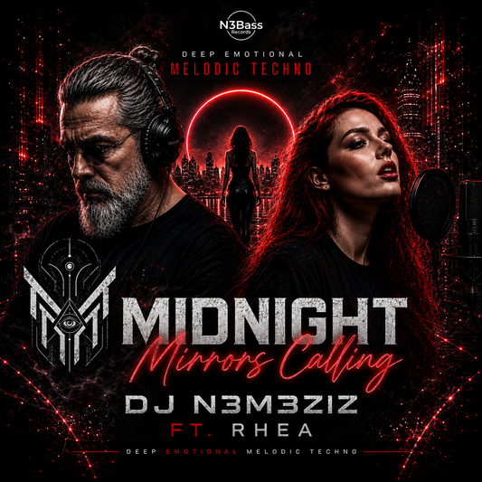 Midnight Mirrors Calling — DJ N3M3ZIZ Ft. RHEA | Deep Emotional Melodic Techno