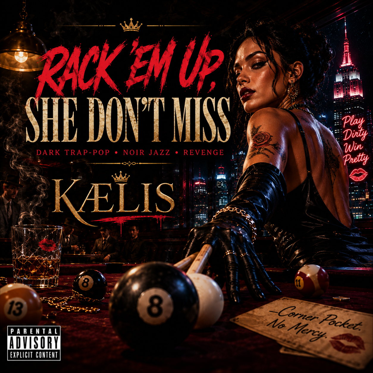 Rack ’Em Up, She Don’t Miss — KÆLIS | Dark Trap-Pop x Noir Jazz x Alt Hip-Hop