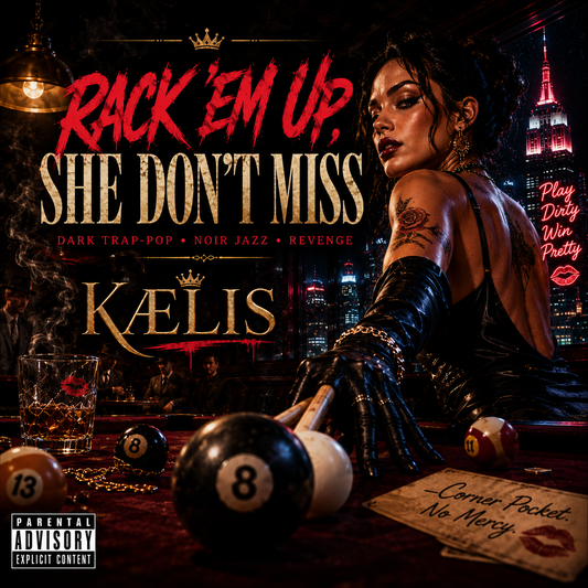 Rack ’Em Up, She Don’t Miss — KÆLIS | Dark Trap-Pop x Noir Jazz x Alt Hip-Hop