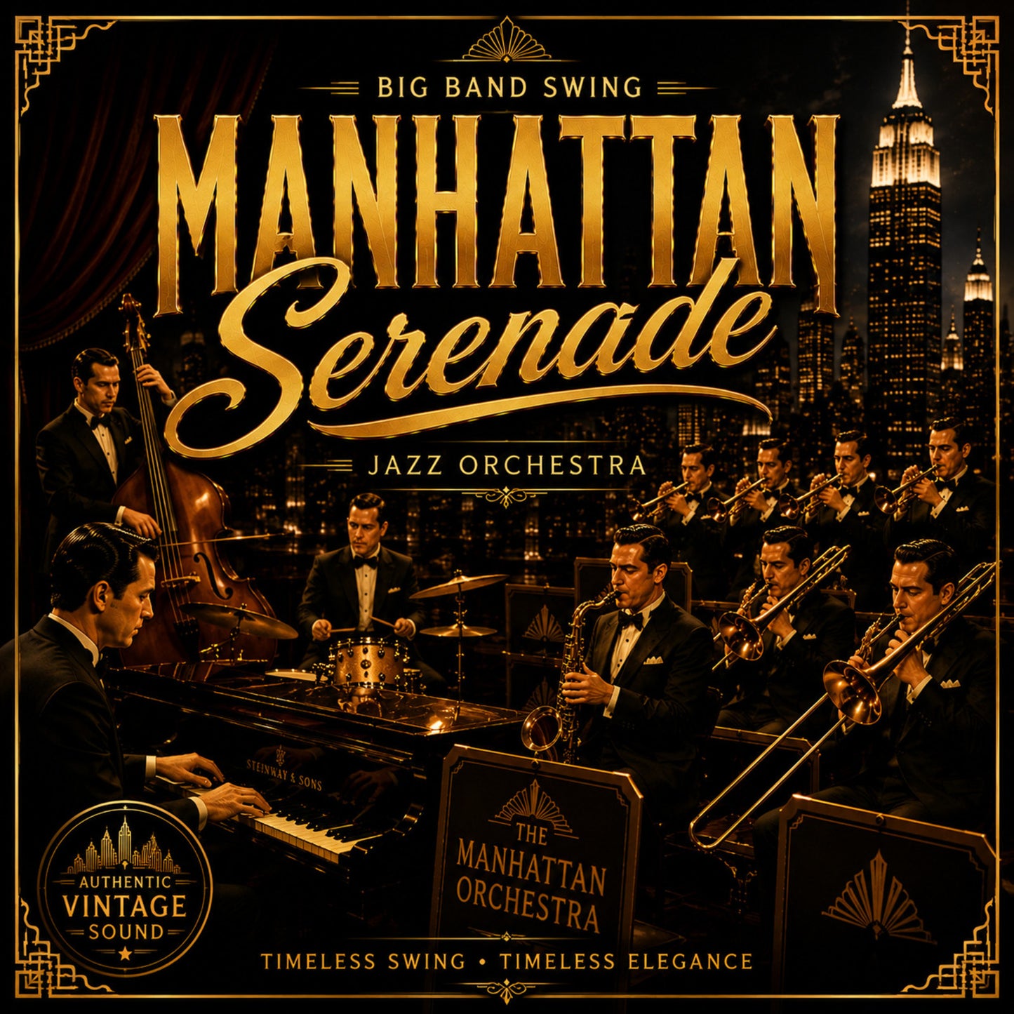 Manhattan Serenade — Big Band Swing | Jazz Orchestra | Vintage