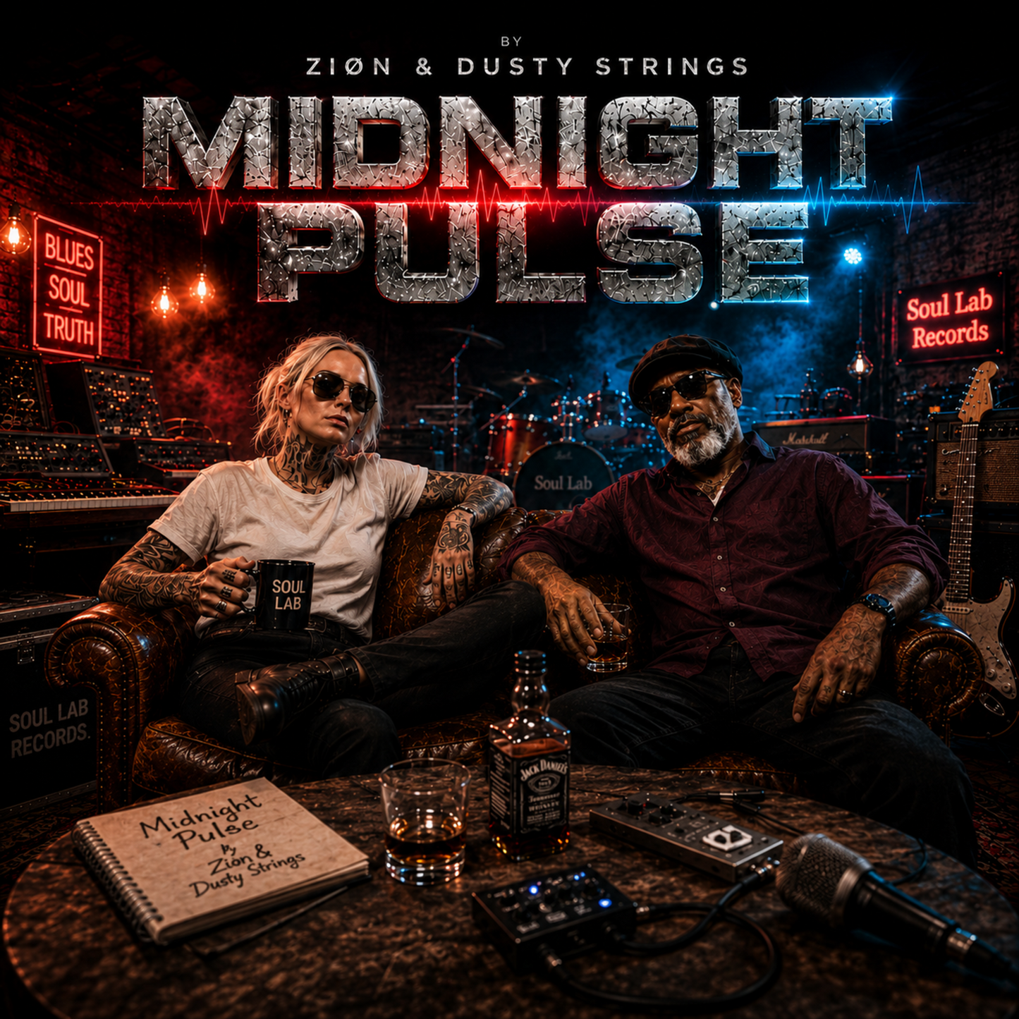 MIDNIGHT PULSE — Ziøn & Dusty Strings | Blues Rock x Cinematic Soul Fusion